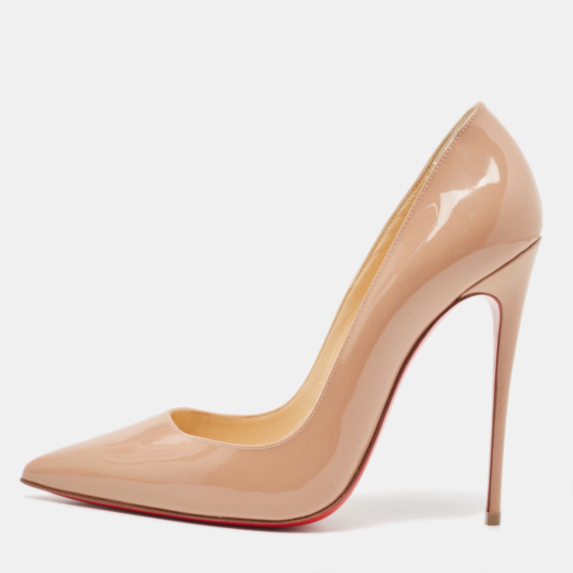 Christian Louboutin Beige Patent Leather So Kate Pumps Size 38.5, Pumps - Luxury Closet catalog