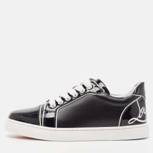 Christian Louboutin Black Patent and Leather Low Top Sneakers Size 36, Athletic Shoes & Sneakers - Luxury Closet