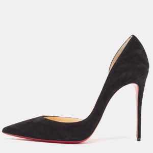 Christian Louboutin Black Suede Iriza Pumps Size 40.5, Pumps - Luxury Closet catalog