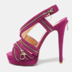 Christian Louboutin Purple Suede Rodita Sandals Size 36, Sandals - Luxury Closet