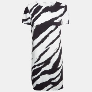 Class by Roberto Cavalli Black/White Zebra Print Crepe Shift Dress M, Dresses - Luxury Closet catalog