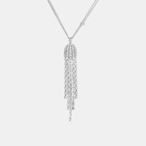 Damiani 18K White Gold, Diamond 1.90ct. tw. Pendant Necklace, Necklaces - Luxury Closet catalog