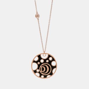 Damiani Damianissima 18K Rose Gold and Ceramic Diamond Pendant Necklace, Necklaces - Luxury Closet catalog