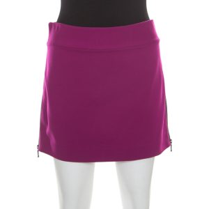 Diane Von Furstenberg Magenta Stretch Side Zip Detail Mini Skirt M, Skirts - Luxury Closet catalog
