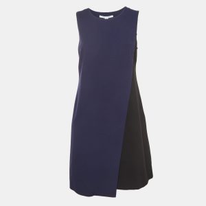 Diane Von Furstenberg Navy Blue/Black Knit Contrast Short Dress M, Dresses - Luxury Closet catalog