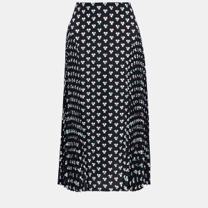 Diane Von Furstenberg Black Printed Crepe Midi Skirts US 8, Skirts - Luxury Closet catalog