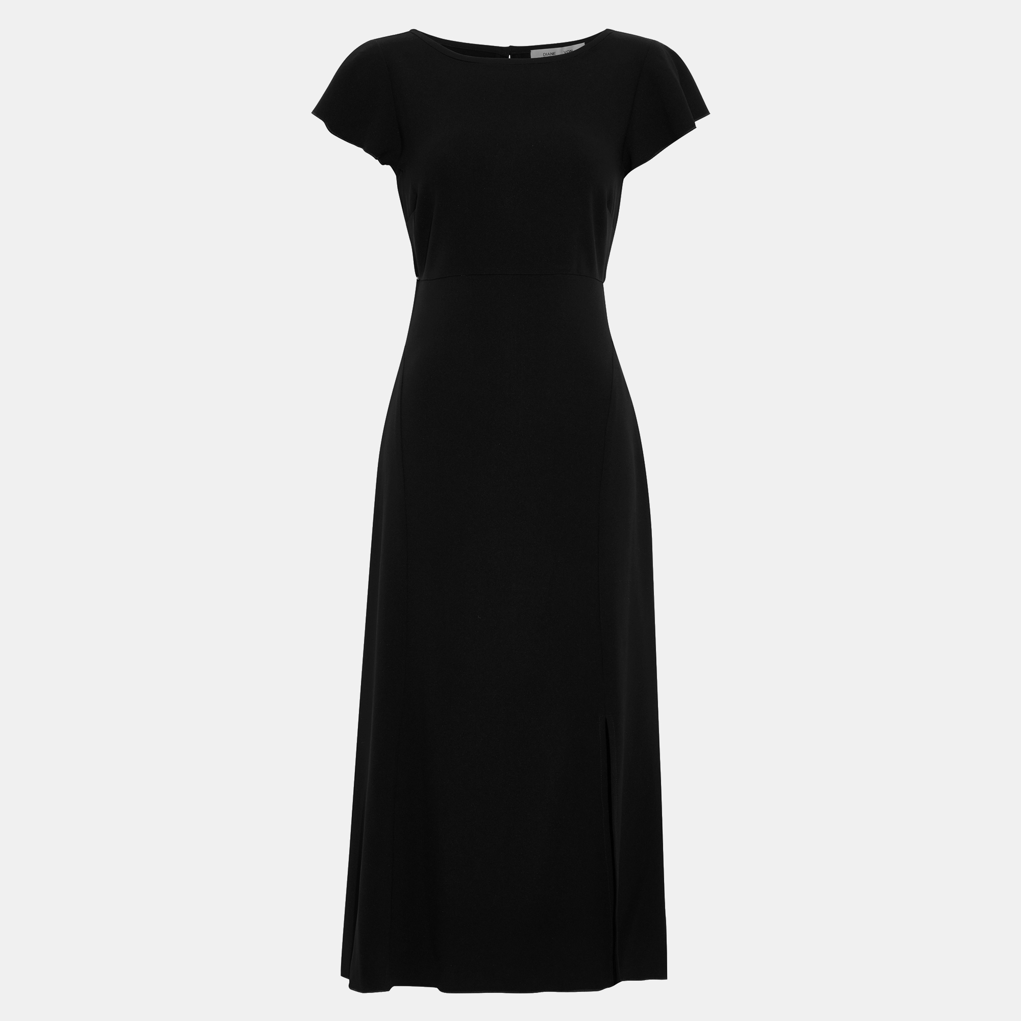Diane Von Furstenberg Black Crepe Midi Dress US 2, Dresses - Luxury Closet catalog