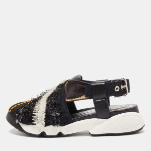 Dior Multicolor Calf Hair and Leather Fusion Sneaker Sandals Size 39, Sandals - Luxury Closet
