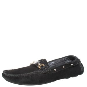 Dolce & Gabbana Black Suede Metal Logo Slip On Loafers Size 41, Loafers & Slip-Ons - Luxury Closet catalog