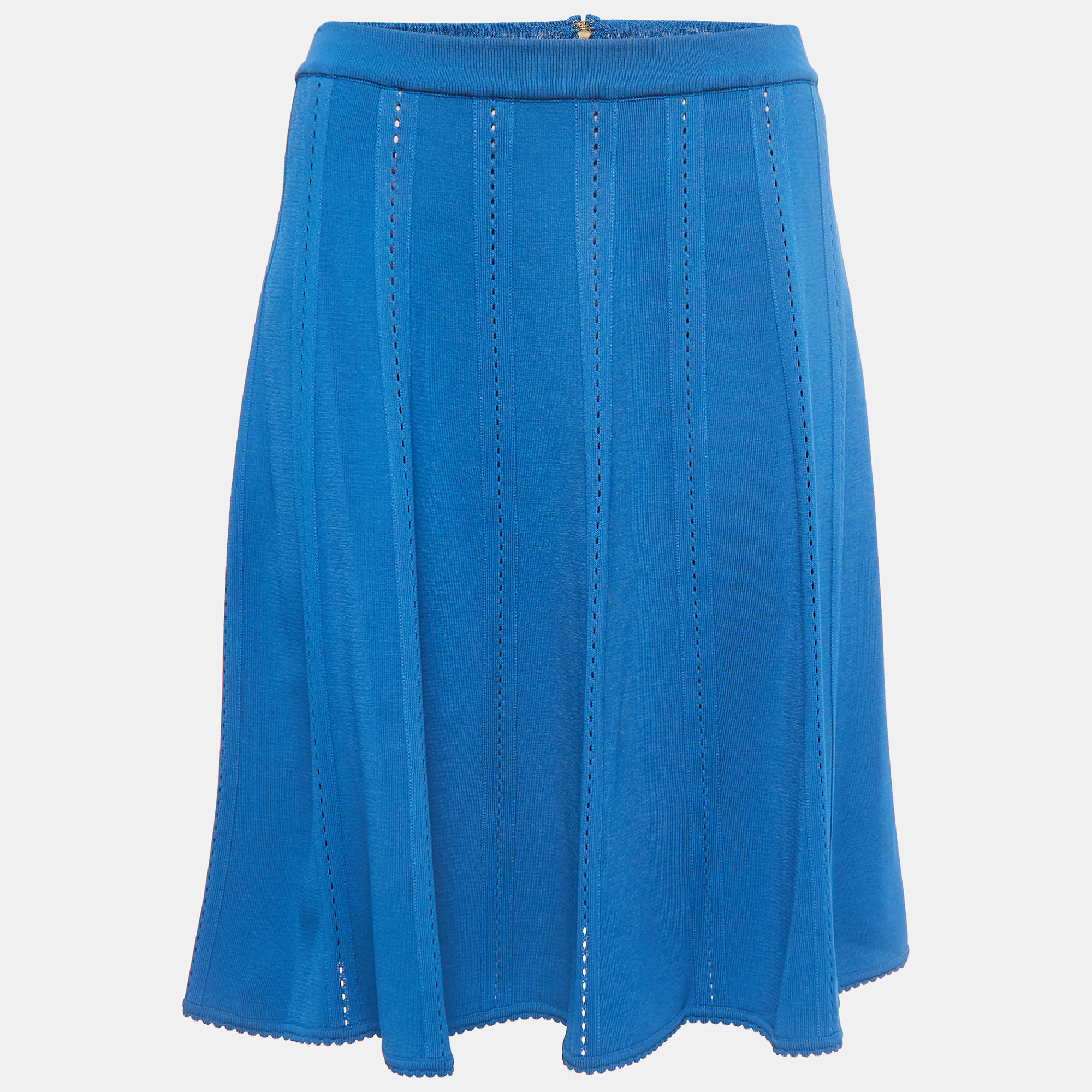 Elie Saab Blue Knit A-Line Skirt L, Skirts - Luxury Closet catalog