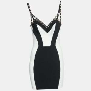 Elisabetta Franchi Black/White Knit Mini Dress S, Dresses - Luxury Closet catalog