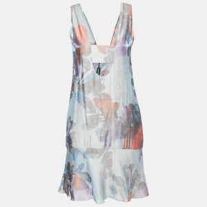 Emporio Armani Multicolor Printed Sleeveless Mini Dress S, Dresses - Luxury Closet