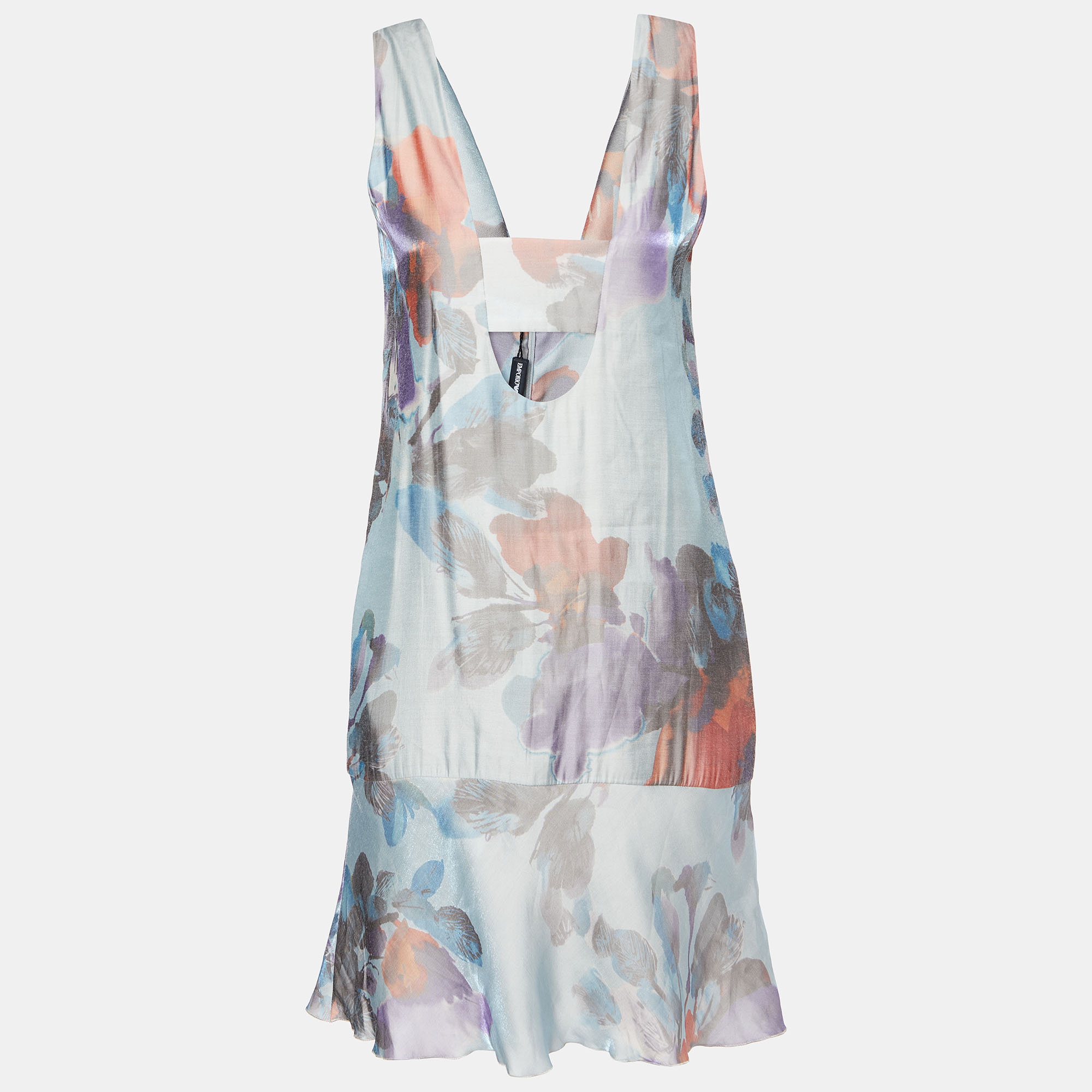 Emporio Armani Multicolor Printed Sleeveless Mini Dress S, Dresses - Luxury Closet