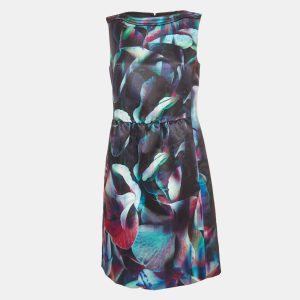 Emporio Armani Multicolor Printed Satin Twill Sleeveless Dress M, Dresses - Luxury Closet catalog