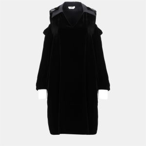 Fendi Black Velvet Collared Mini Dress S (IT 40), Dresses - Luxury Closet catalog