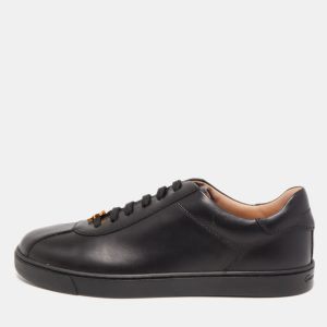 Gianvito Rossi Black Leather Low Top Sneakers Size 38.5, Athletic Shoes & Sneakers - Luxury Closet