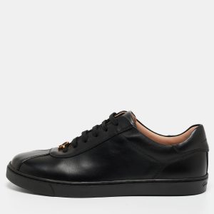 Gianvito Rossi Black Leather Low Top Sneakers Size 39, Athletic Shoes & Sneakers - Luxury Closet