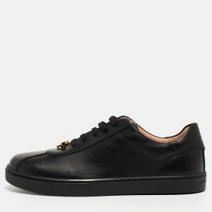 Gianvito Rossi Black Leather Low Top Sneakers Size 37.5, Athletic Shoes & Sneakers - Luxury Closet
