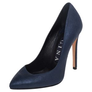 Gina Navy Blue Suede Pumps Size 36, Pumps - Luxury Closet catalog