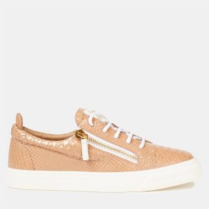 Giuseppe Zanotti Snakeskin Embossed Leather Sneakers Size 40, Athletic Shoes & Sneakers - Luxury Closet