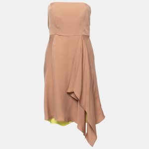 Gucci Beige Silk Chiffon Strapless Short Dress M, Dresses - Luxury Closet catalog