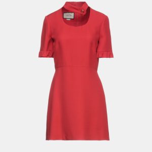 Gucci Red Wool Blend Mini Dress M (IT 42), Dresses - Luxury Closet catalog