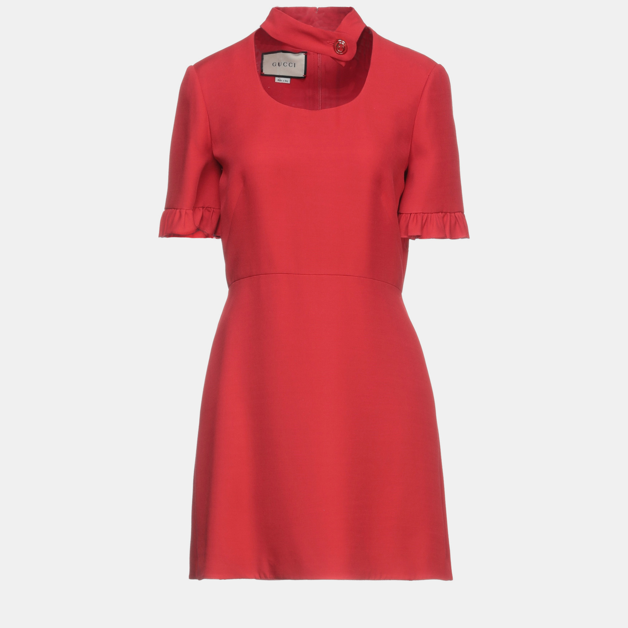 Gucci Red Wool Blend Mini Dress M (IT 42), Dresses - Luxury Closet catalog