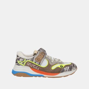 Gucci Snakeskin Embossed Leather Sneakers 36.5, Athletic Shoes & Sneakers - Luxury Closet
