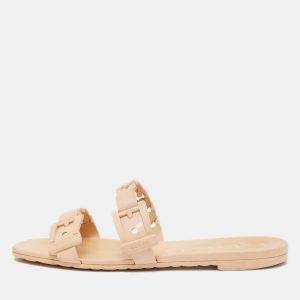 Gucci Beige Jelly Teena Flat Slides Size 38, Sandals - Luxury Closet