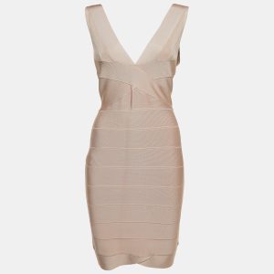 Herve Leger Light Pink Sleeveless Bandage Mini Dress L, Dresses - Luxury Closet catalog
