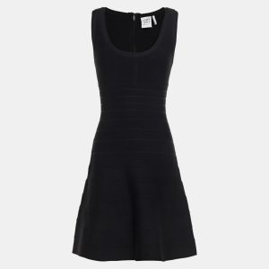 Herve Leger Black Bandage Knit Mini Dress L, Dresses - Luxury Closet catalog