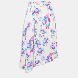 Isabel Marant Multicolor Floral Print Silk Knee-Length Skirt XXL (FR 44), Skirts - Luxury Closet catalog