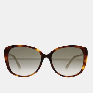Jimmy Choo Grey Gold Shelby Cat Eye Women's Sunglasses 57mm, Sunglasses - Luxury Closet catalog