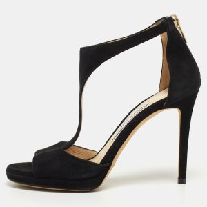 Jimmy Choo Black Suede Lana Sandals Size 35, Sandals - Luxury Closet