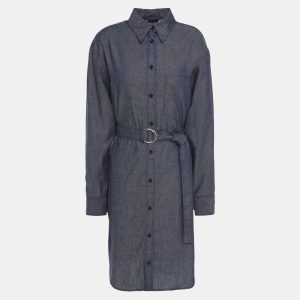 Joseph Blue Chambray Cotton Shirt Dress XL (FR 42), Dresses - Luxury Closet catalog