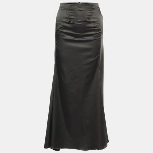 Just Cavalli Black Satin Contrast Detail Skirt M, Skirts - Luxury Closet catalog