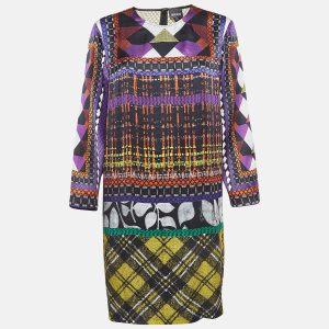 Just Cavalli Multicolor Printed Satin Silk Shift Dress L, Dresses - Luxury Closet catalog
