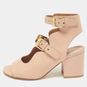 Laurence Dacade Beige Leather Stappy Open Toe Sandals Size 38.5, Sandals - Luxury Closet