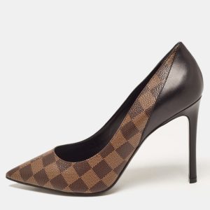Louis Vuitton Brown Monogram Canvas Ch&eacute;rie Pointed Toe Pumps Size 39, Pumps - Luxury Closet catalog