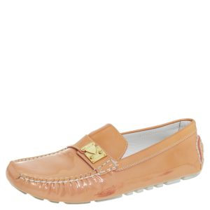Louis Vuitton Beige Patent Leather Lombok Slip On Loafers Size 40, Loafers & Slip-Ons - Luxury Closet catalog