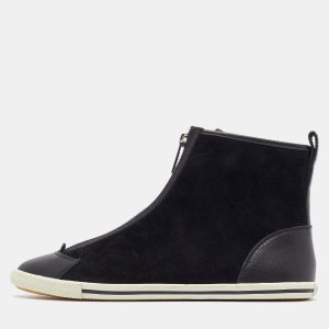 Marc by Marc Jacobs Black Suede and Leather Zip Front High Top Sneakers Size 37, Athletic Shoes & Sneakers - Luxury Closet