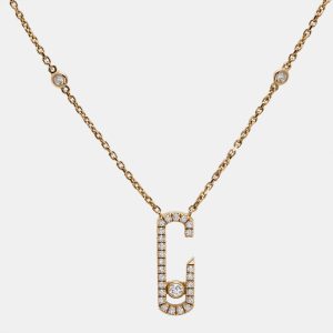 Messika Gigi Hadid Move Addiction Diamond 18k Rose Gold Necklace, Necklaces - Luxury Closet catalog