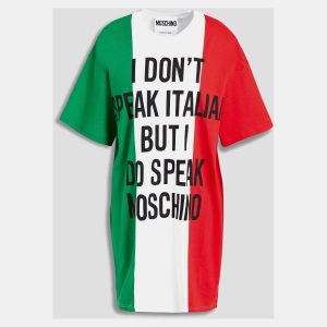 Moschino Couture Multicolor Printed Cotton Mini Dress L (IT 44), Dresses - Luxury Closet catalog