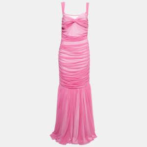 Norma Kamali Pink Mesh Walter Fishtail Gown L, Dresses - Luxury Closet catalog