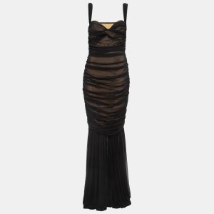 Norma Kamali Black Mesh Walter Fishtail Gown L, Dresses - Luxury Closet catalog