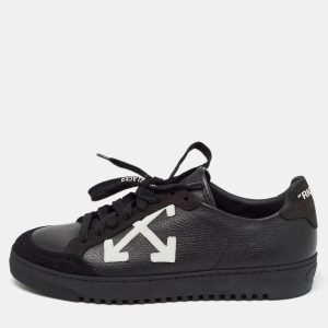 Off-White Black Leather Carryover Sneakers Size 38, Athletic Shoes & Sneakers - Luxury Closet