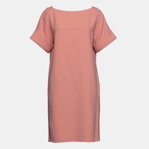 Oscar De La Renta Peach Wool Shift Dress L (US 10), Dresses - Luxury Closet catalog