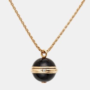 Piaget Possession Onyx Diamond 18k Rose Gold Long Necklace, Necklaces - Luxury Closet catalog