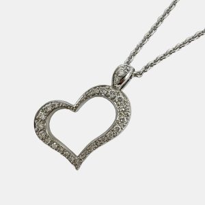 Piaget 18K White Gold and Diamond Heart Pendant Necklace, Necklaces - Luxury Closet catalog