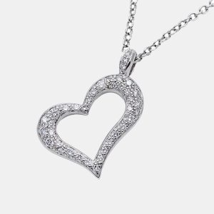 Piaget 18K White Gold and Diamond Heart Pendant Necklace, Necklaces - Luxury Closet catalog